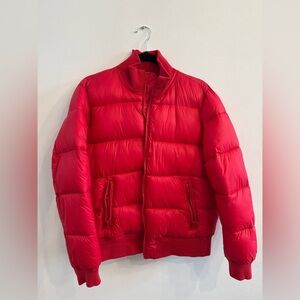 GAP Bold Red Puffer Jacket